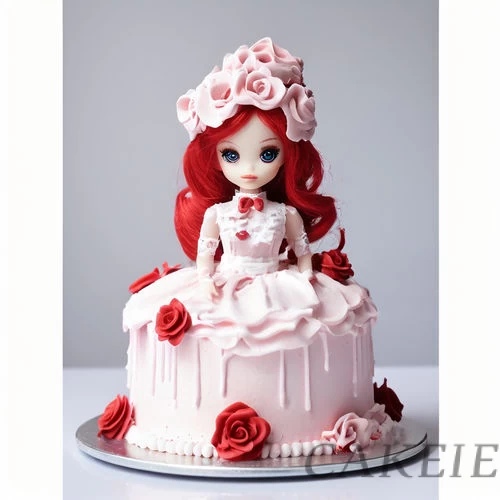 Rose Doll Cake